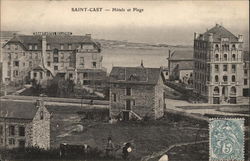 Hotels and Beach Saint-Cast, France Postcard Postcard