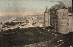 View of the Beach Dieppe, France Postcard Postcard