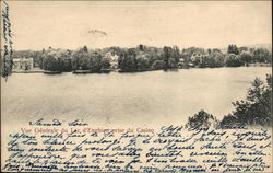 Vue Générale du Lac, d'Enghien prise du Casino Postcard