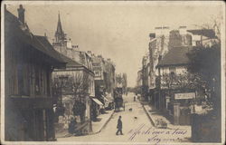 Rue de l'Eglise Le Vésinet, France Postcard Postcard