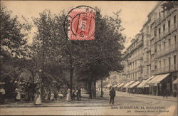 El Boulevard San Sebastian, Spain Postcard Postcard