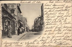 La Rue de l'Eglise Le Vesinet, France Postcard Postcard