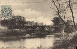 View of the City and Bridge Postcard