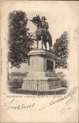 Statue of Napoleon I Montereau, France Postcard Postcard