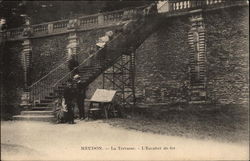 The Terrace and Fire Escape Meudon, France Postcard Postcard