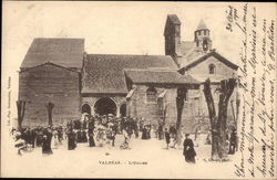 View of Local Church Valréas, VAUCLUSE France Postcard Postcard