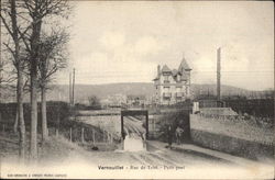 Rue de Triel - Petit Pont Vernouillet, France Postcard Postcard