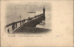 La Jetee - Maree de Nuit Le Havre, France Postcard Postcard