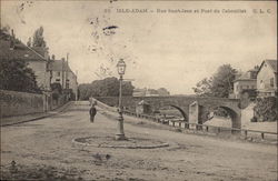 Rue Saint-Jean et Pont du Cabouillet Isle-Adam, France Postcard Postcard