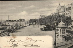 Le Boulevard Thiers Royan, France Postcard Postcard