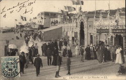 Les Planches - Boardwalk Postcard