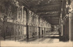 Palais de Fontainebleau, Galerie Francois 1er Paris, France Postcard Postcard