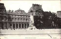 Cour du Carrousel Paris, France Postcard Postcard