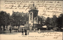 Fontaine de St. Sulpice Postcard