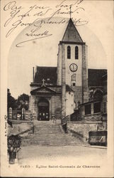 Église Saint-Germain de Charonne Paris, France Postcard Postcard