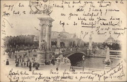 Perspective du Pont Alexandre III Postcard