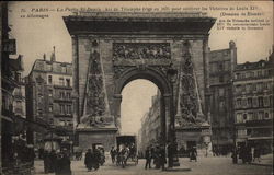 La Porte St-Denis Paris, France Postcard Postcard