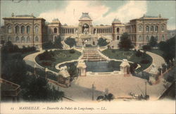 Ensemble du Palais de Longchamps Postcard