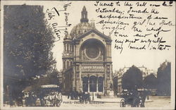 Église St Augustin Paris, France Postcard Postcard