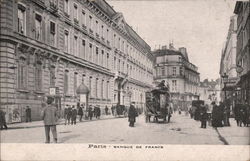 Banque de France Paris, France Postcard Postcard