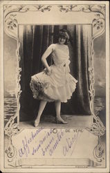 Elise de Vere - English Actress/sSinger Actresses Postcard Postcard