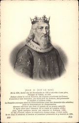 Jean II (dit Le Bon) Royalty Postcard Postcard