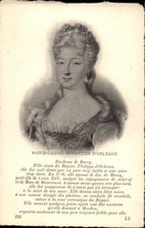 Marie-Louise-Élisabeth d'Orléans Royalty Postcard Postcard