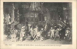 Cyrano de Bergerac (Acte II) Cyrano et les Cadets de Gascogne Theatre Postcard Postcard