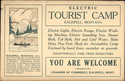 Electric Tourist Camp Kalispell, MT Postcard Postcard