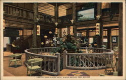 Lobby, New Hart-Glacier Hotel Glacier National Park, MT Postcard Postcard