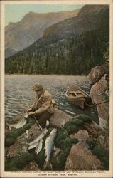 An Early Morning Catch, St. Mary Lake Postcard