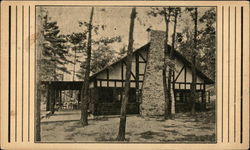 Beautiful Wm. Alden Smith Jr. Lodge at Camp Shiwandossee Michillinda, MI Postcard Postcard