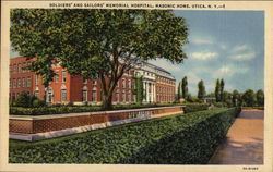 Soldiers' and Sailors' Memorial Hospital, Masonic Home Postcard