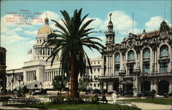 Central Capitol Building and Gallego's Club Havana, Cuba Postcard Postcard