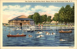 The Casino and Bathing Beach, Bemus Point Postcard