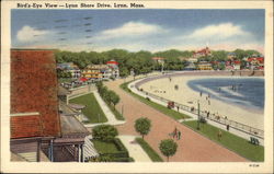 Bird's-Eye View -- Lynn Shore Drive Massachusetts Postcard Postcard