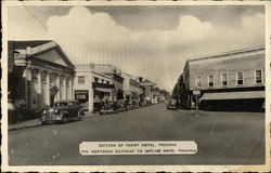 Section of Front Royal, The Northern Gateway to Skyline Drive Virginia Postcard Postcard