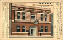 Alhambra Bath House Hot Springs, AR Postcard Postcard