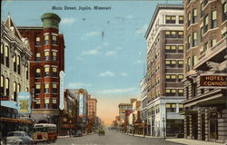 Main Street Joplin, MO Postcard Postcard