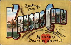 Greetings from Kansas City Postcard