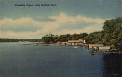 Shoreline Scene, Lake Okoboji Postcard