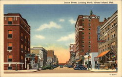 Locust Street, Looking North Postcard