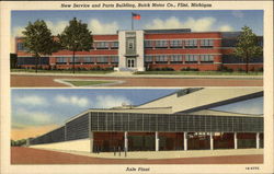 New Service and Parts Building, Buick Motor Co Postcard