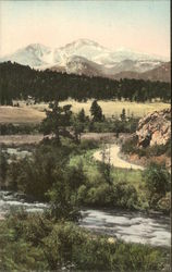 Long's Park, from entrance to Thompson Canyon Estes Park, CO Postcard Postcard