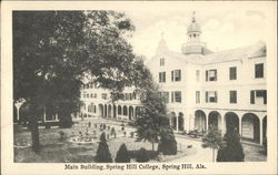 Main Building, Spring Hill College Postcard