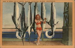 A Good Day's Catch Postcard