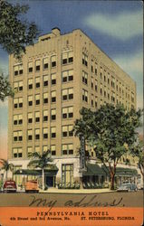 Pennsylvania Hotel St. Petersburg, FL Postcard Postcard