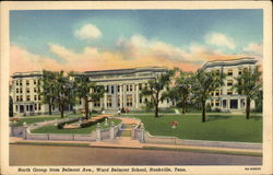 North Group from Belmont Ave., Ward Belmont School Nashville, TN Postcard Postcard