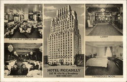 Hotel Piccadilly - 227 W. 45th St. off Broadway New York, NY Postcard Postcard