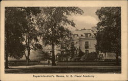 U.S. Naval Academy - Superintendent's House Annapolis, MD Postcard Postcard